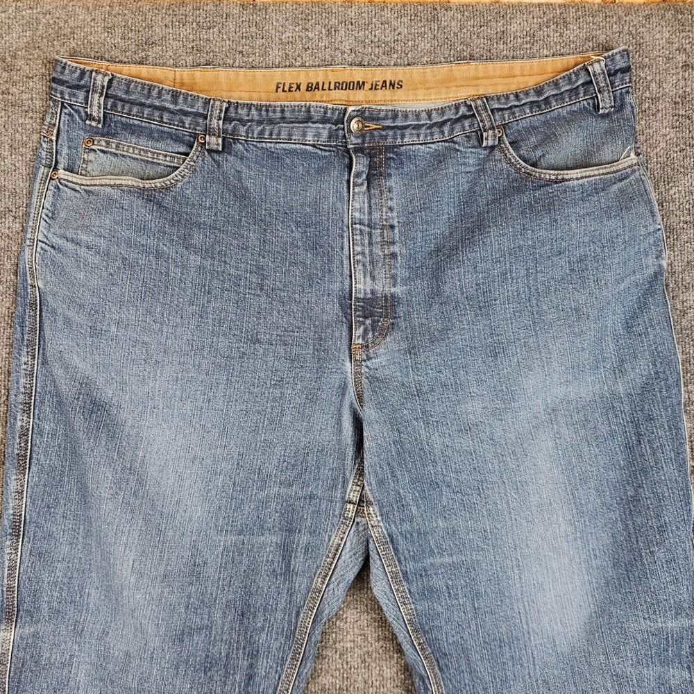 Duluth Trading Flex Ballroom Jeans Men's 48x32(30) Denim Straight Leg Dark Wash - Picture 11 of 12